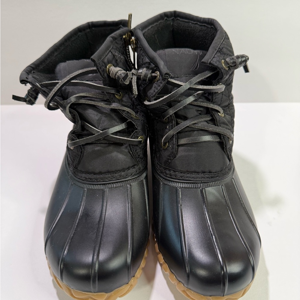 Nautica Dark Gray Quilted Boots
